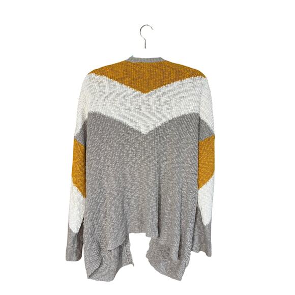 Roxy Women’s Small Chevron Cardigan Sweater – Open Front - Picture 2 of 4